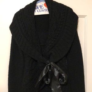 Black knit sweater